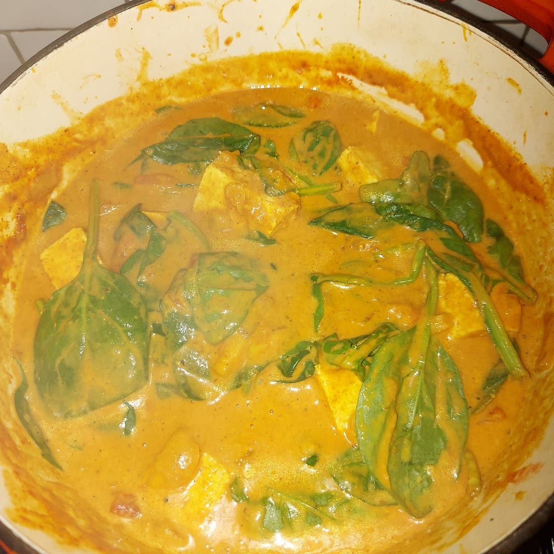 One Pan Tofu Coconut Curry