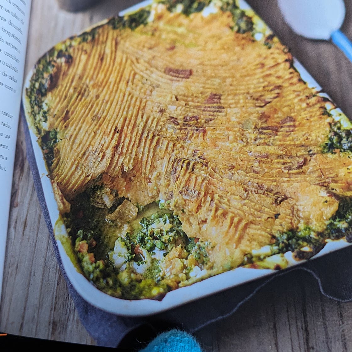 Empadão de salmão e camarão