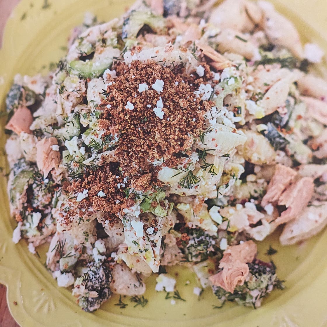 Salada de atum e massa