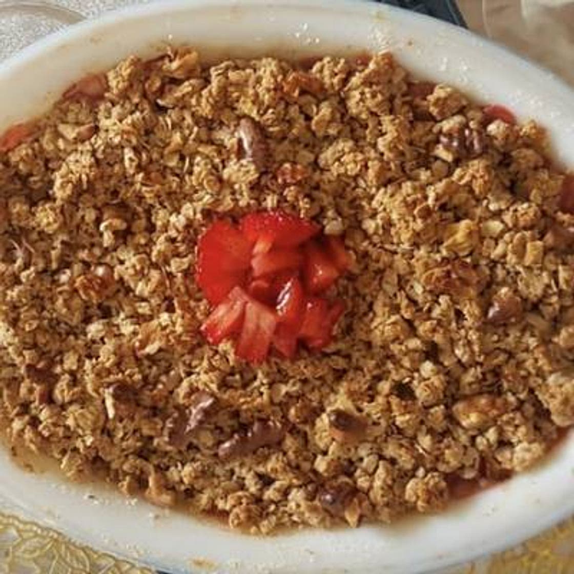 Strawberry Banana Crumble