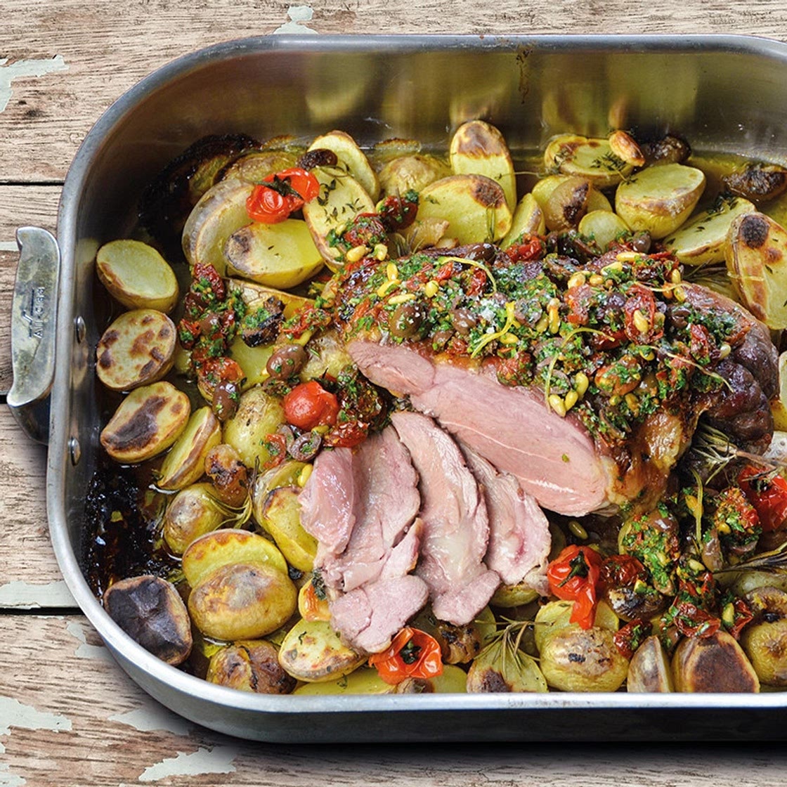 Lamm: Lammkeule Gremolata Wedges