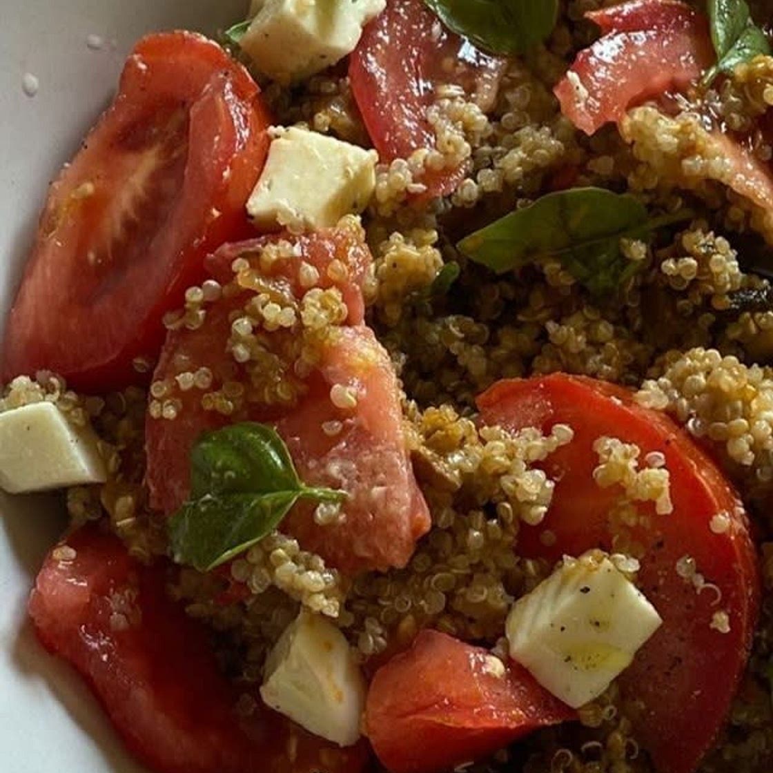 my quinoa & spinach salad