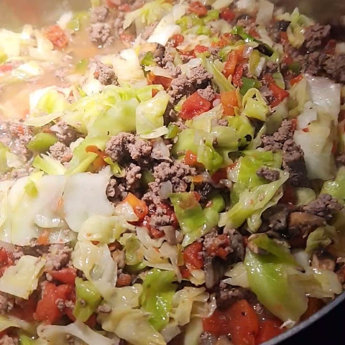 Cabbage Roll Skillet (Easy Keto Ground Beef Dinner Recipe)