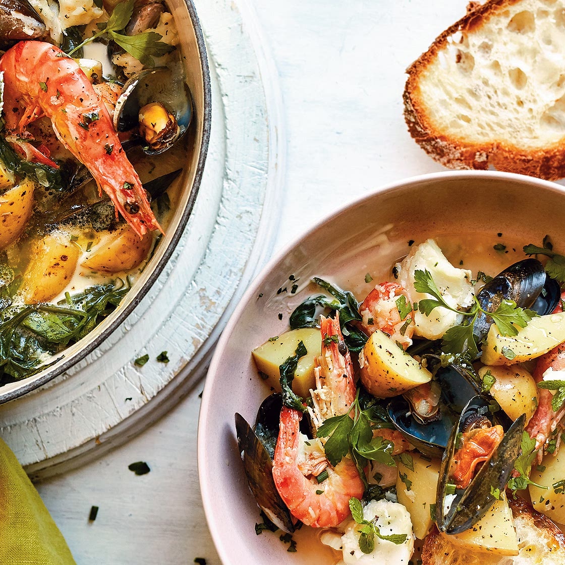 Springtime fish stew recipe