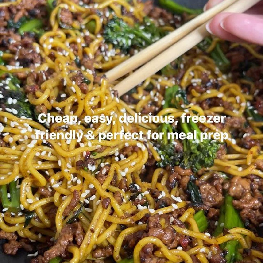 Beef broccoli noodle 