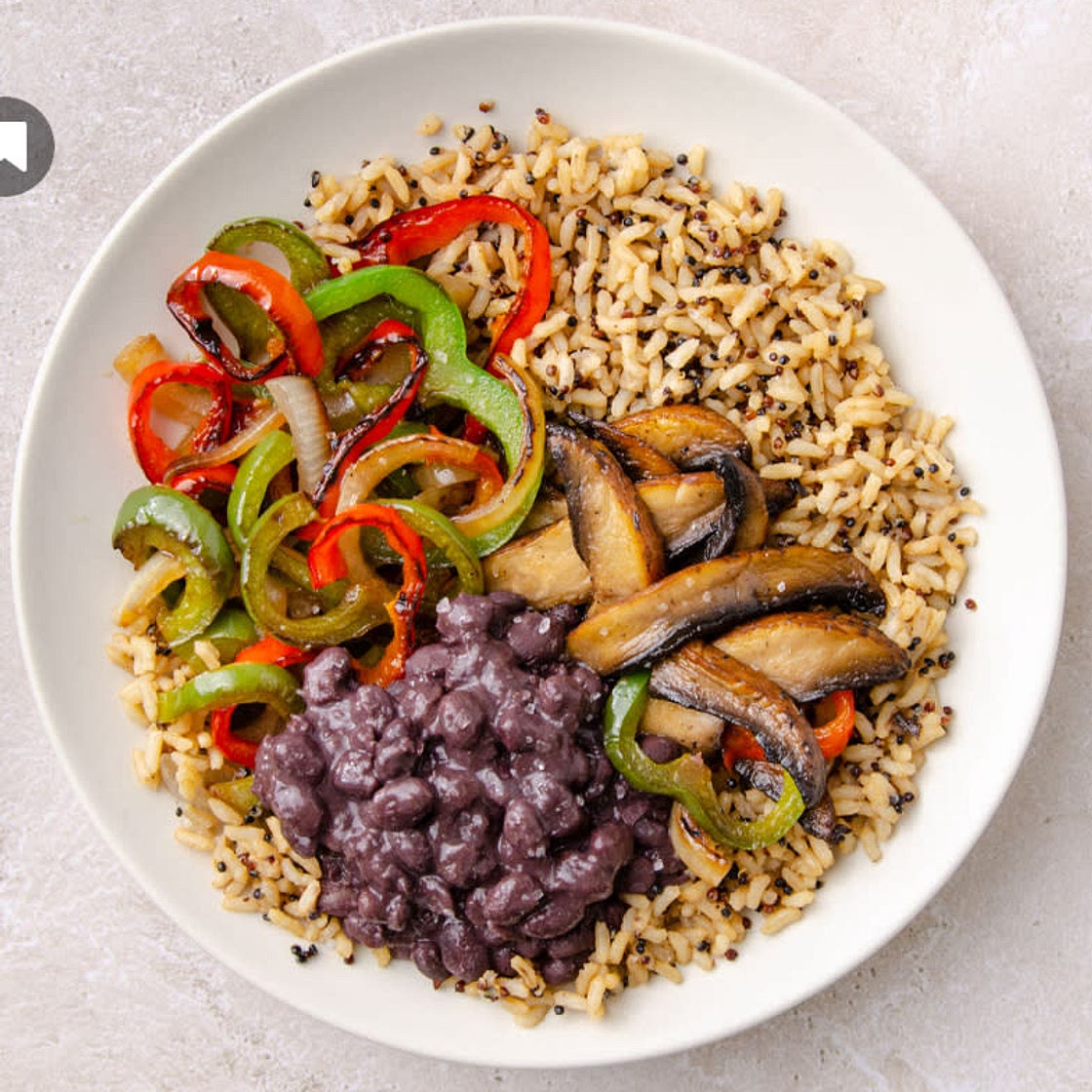 Portabella Black Bean Burrito Bowl