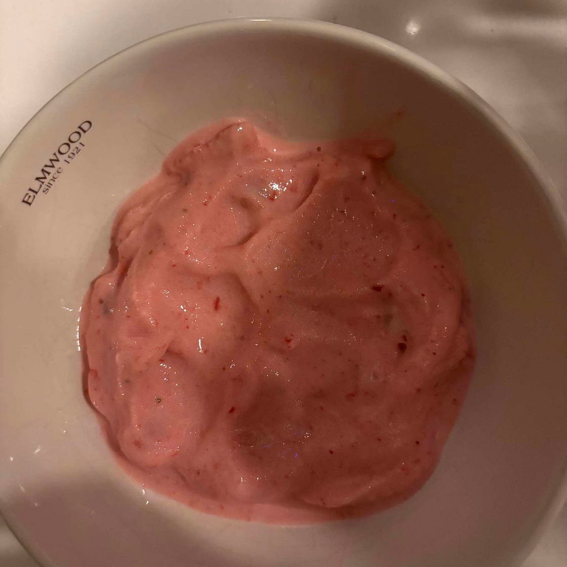 Strawberry banana frozen yogurt