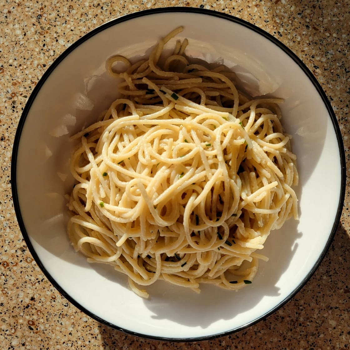 Lemon Butter Pasta with Chives