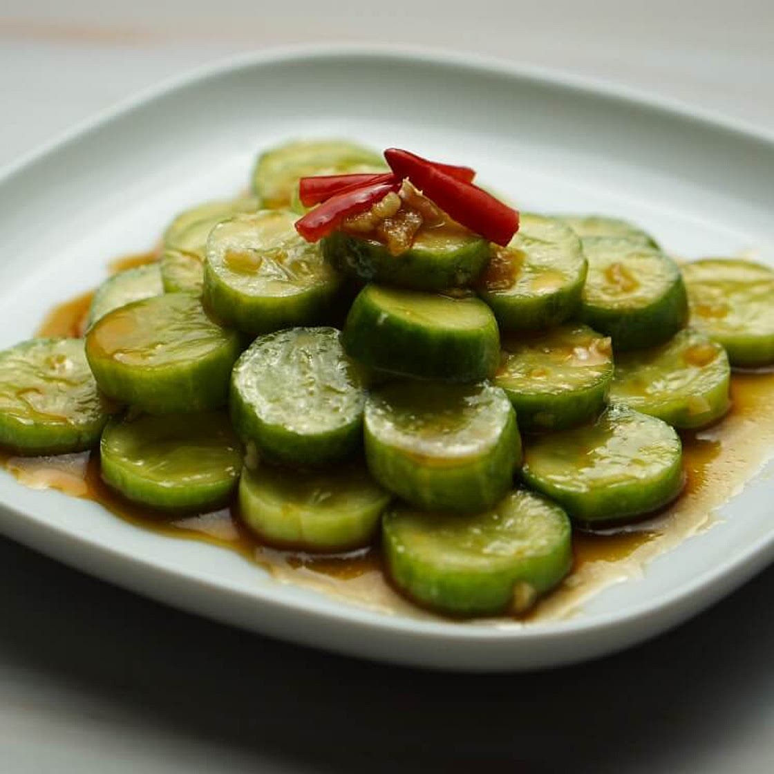 Din Tai Fung Cucumber Salad 鼎泰丰辣味黄瓜