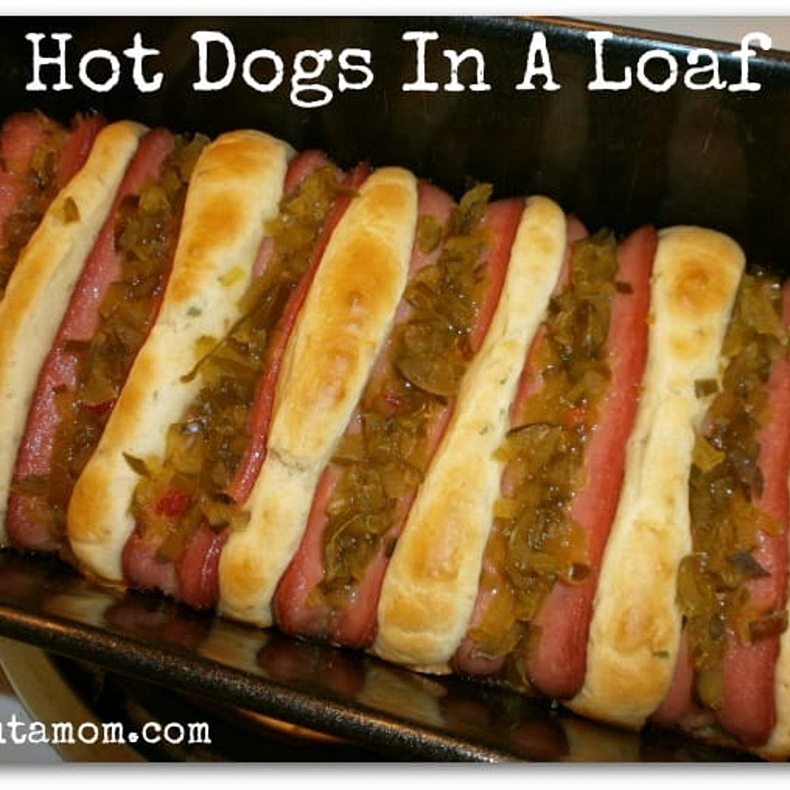 Hot Dogs in a Loaf Pan