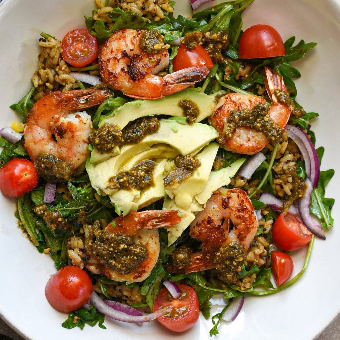 Shrimp and Quinoa Buddha Bowl
