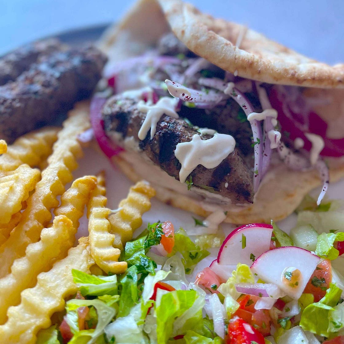 20-Minute Kofta Kabab Naan Wraps