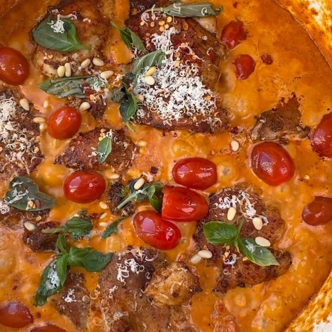 Creamy Red Pesto Chicken