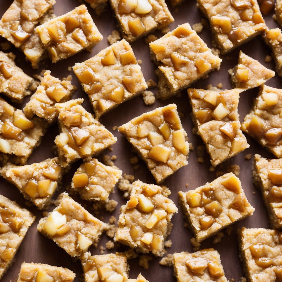 Caramel Pear Blondies Recipe