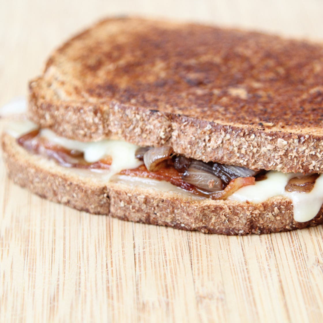 Bacon & Caramelized Onion Grilled Cheese