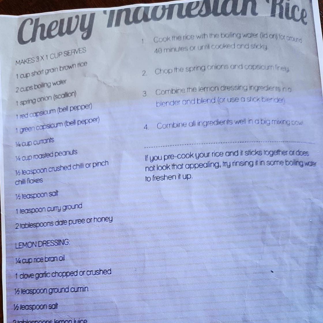 Chewy Indonesian Rice Salad