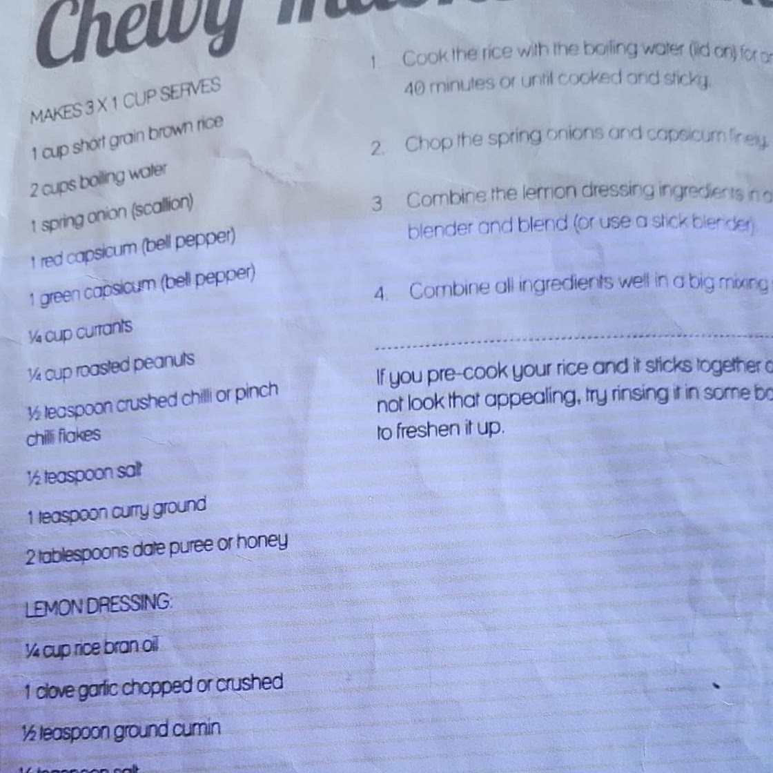 Chewy Indonesian Rice Salad