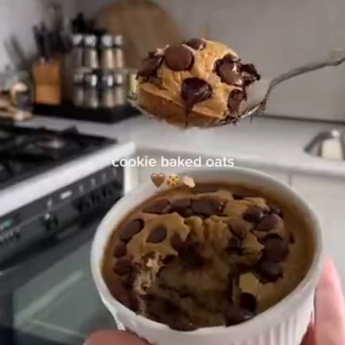Cookie baked oats