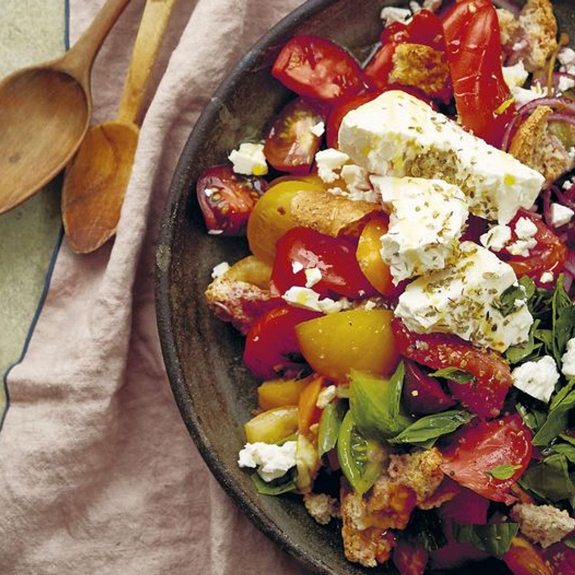 Tomato, Rusk, and Olive Salad: Dakos Salata