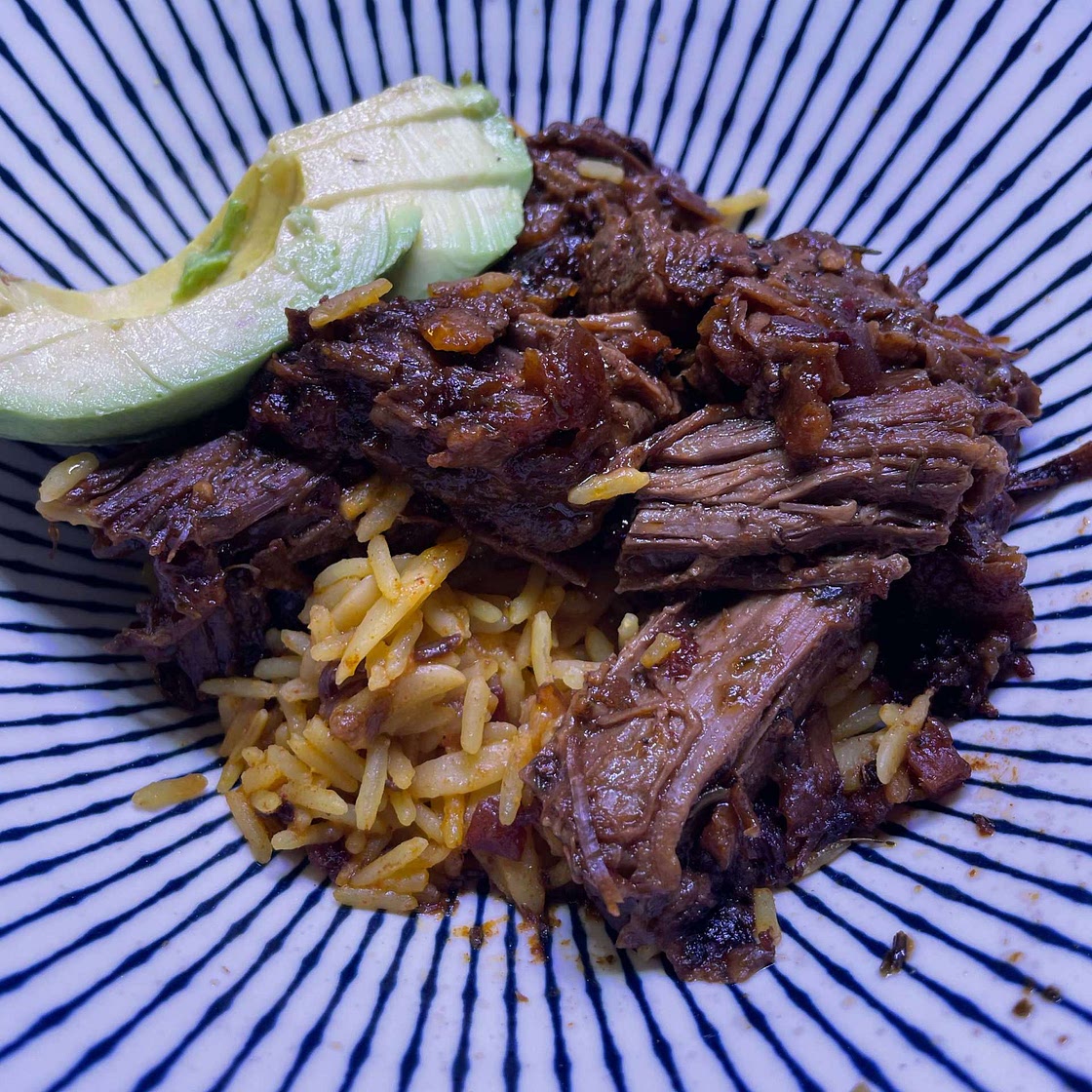 Crockpot Chipotle Pineapple Pot Roast Bowls