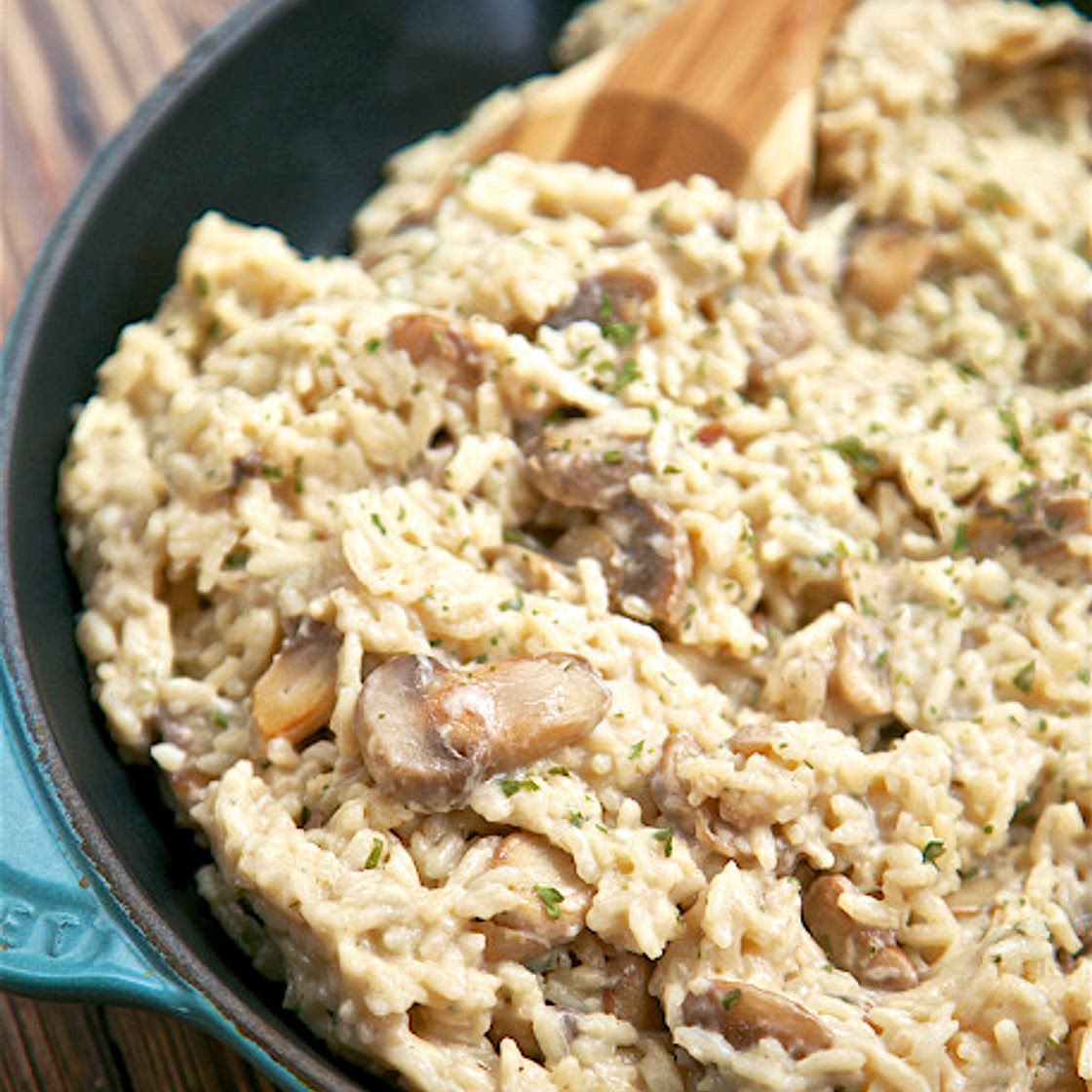 Parmesan Mushroom Rice