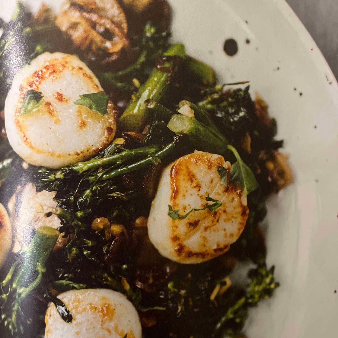 Broccolini Scallops
