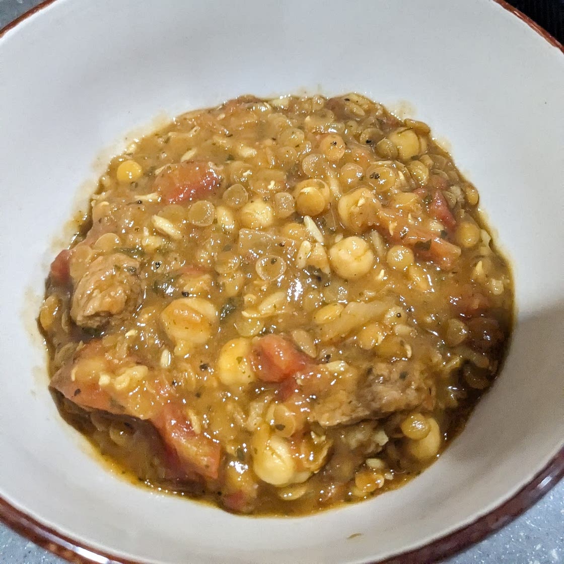 Moroccan Hrira- Hearty Beef Stew With Lentil and Vermicelli
