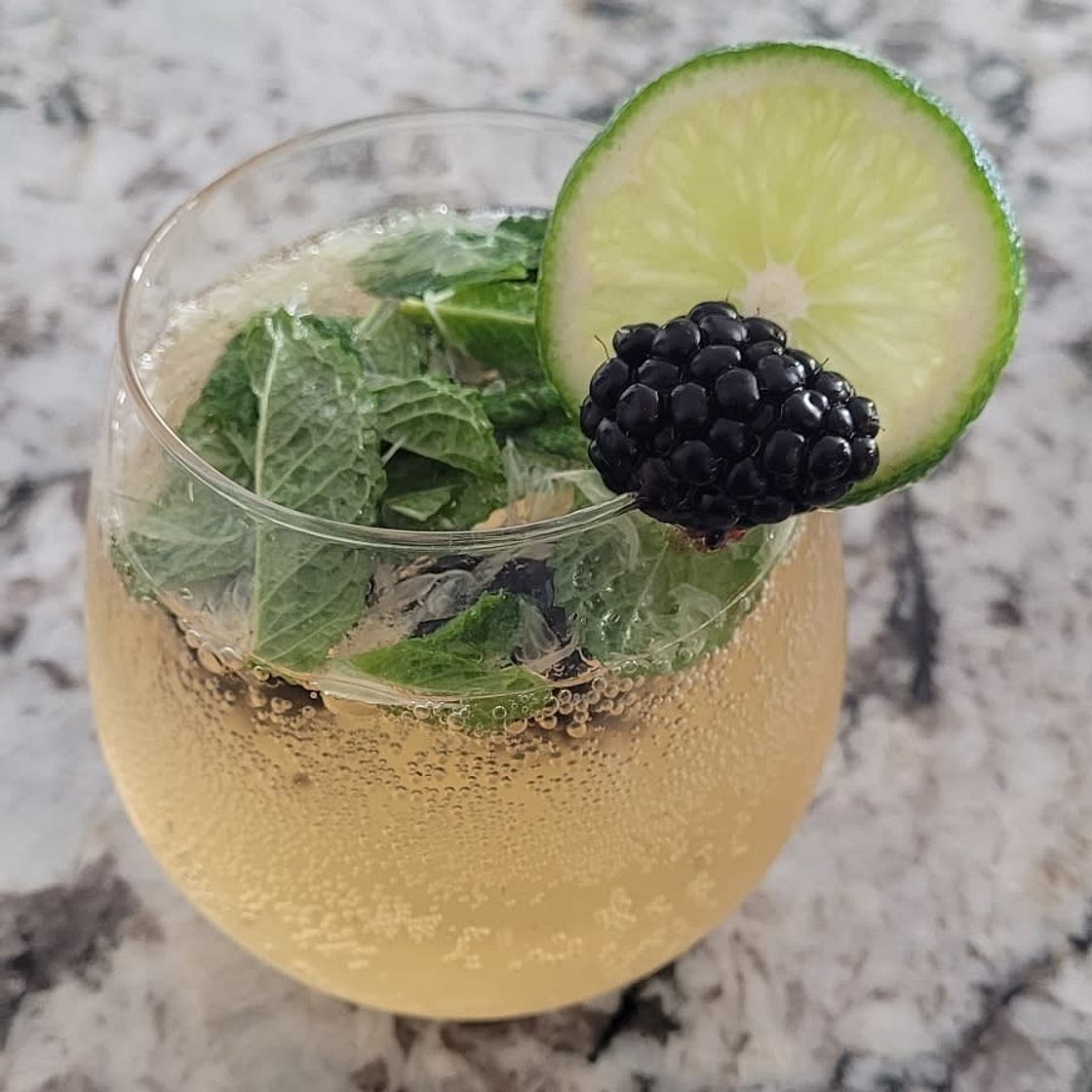 Gut Healthy Blackberry Mint Mojito Mocktail