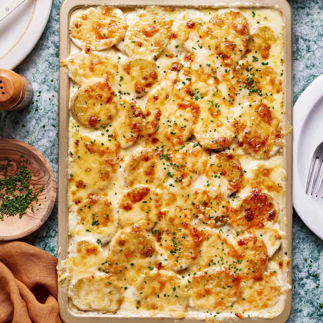 The Ultimate Sheet Pan Potatoes Au Gratin