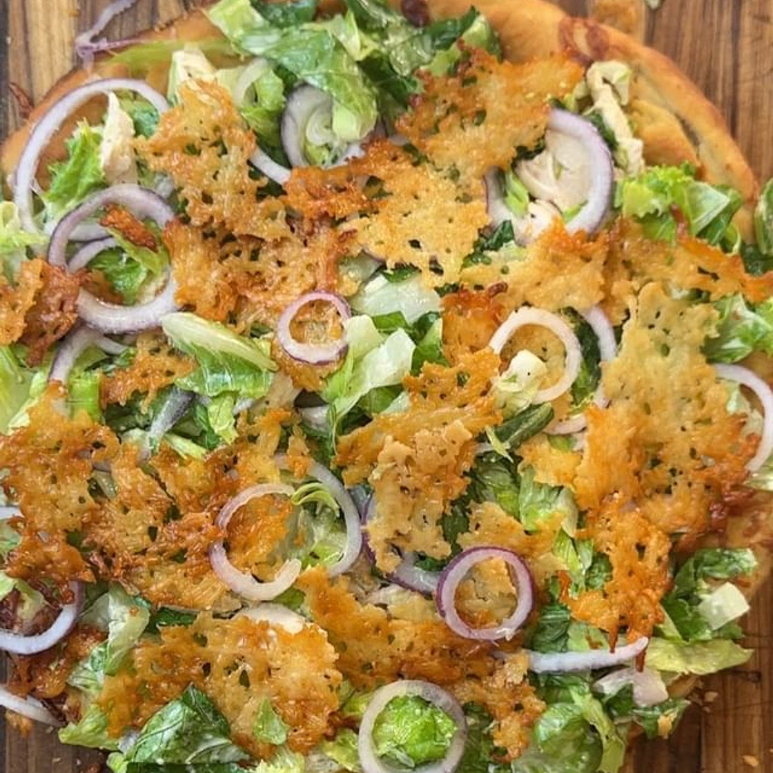 Chicken Caesar Salad Pizza