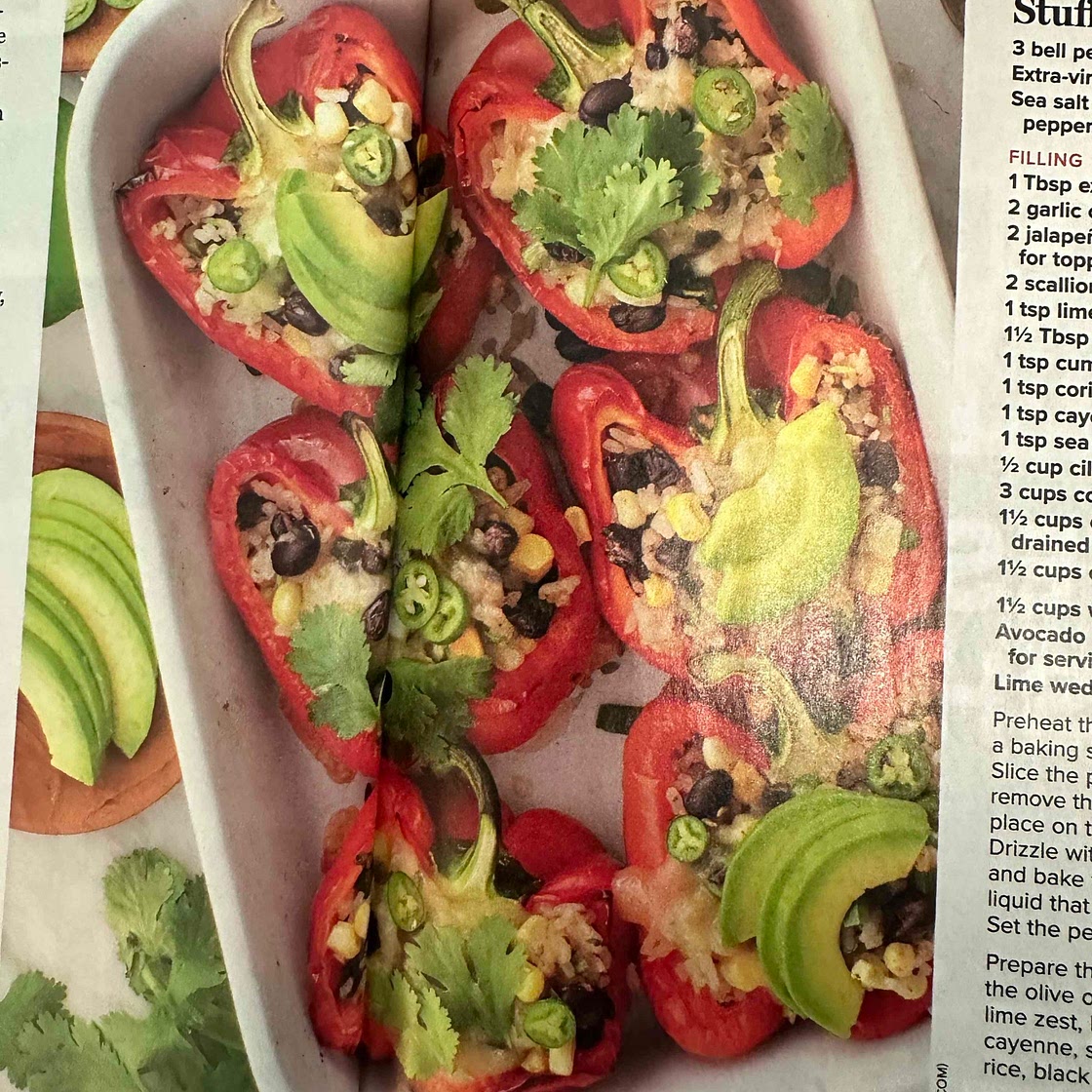 Stuffed Peppers (or Burrito Filling)