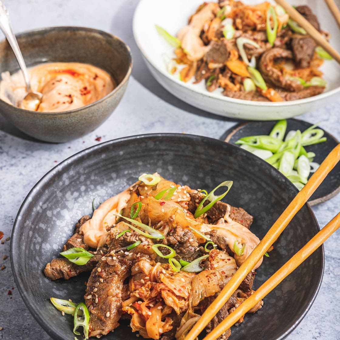 Beef Stir-fry with Kimchi— Korean Keto Recipe — Diet Doctor
