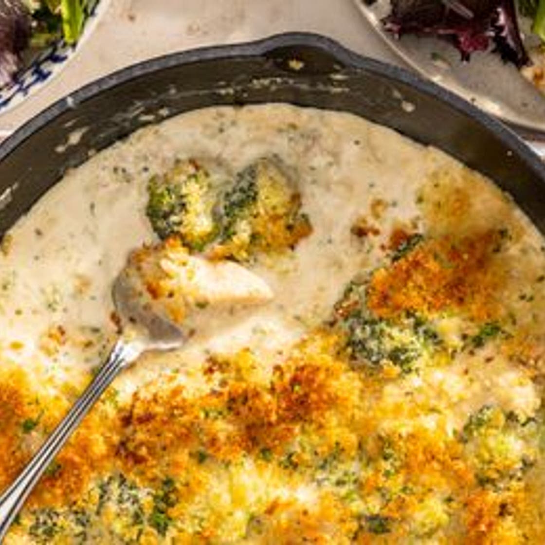 Broccoli Cheddar Creamy Beans