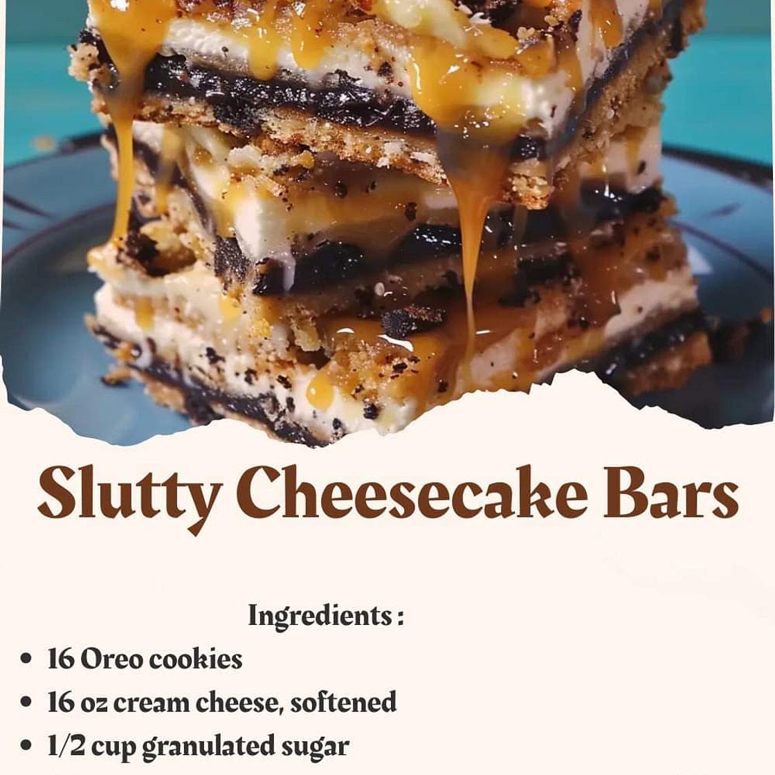 Slutty Cheesecake Bars