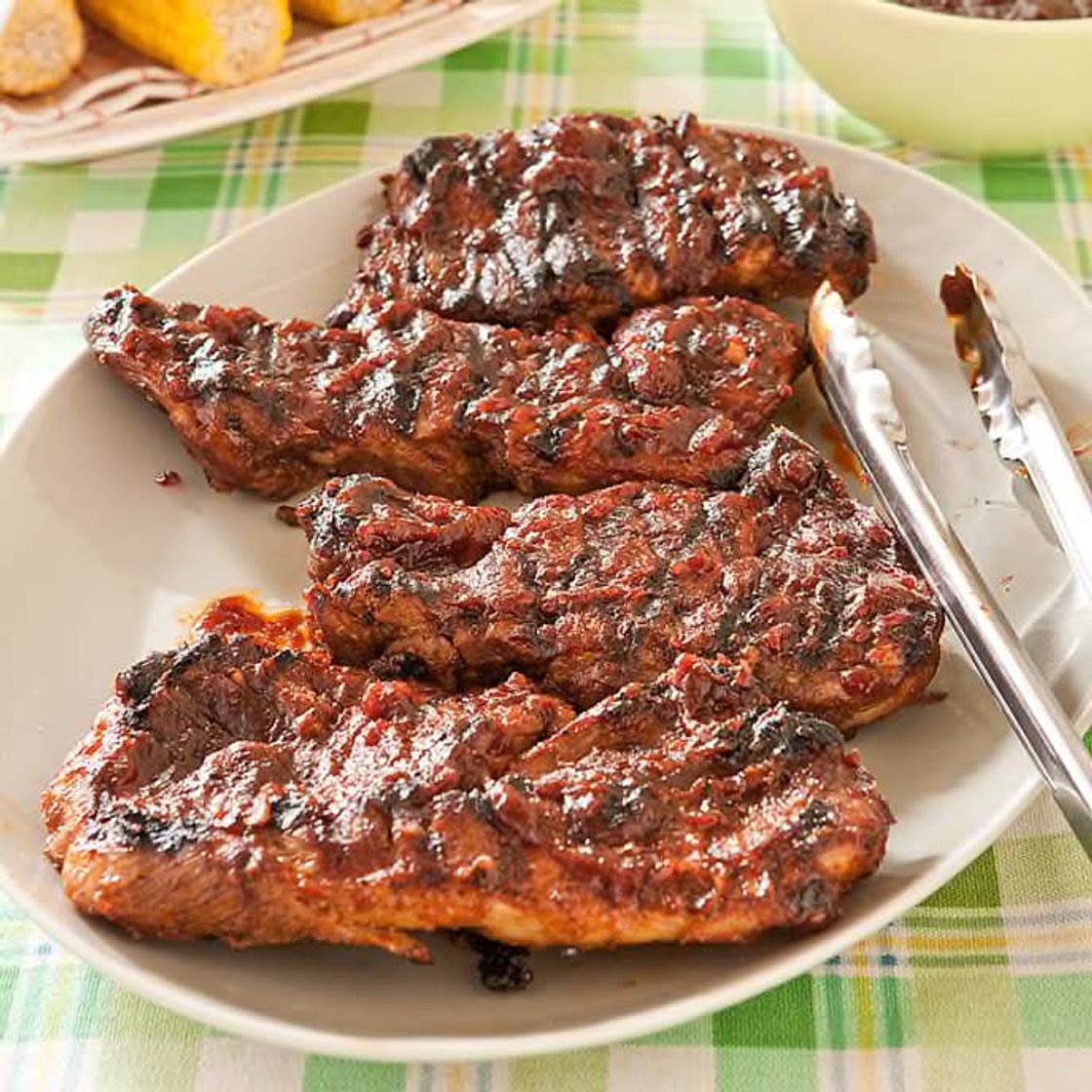 Mrs J1s BBQ Pork Steaks