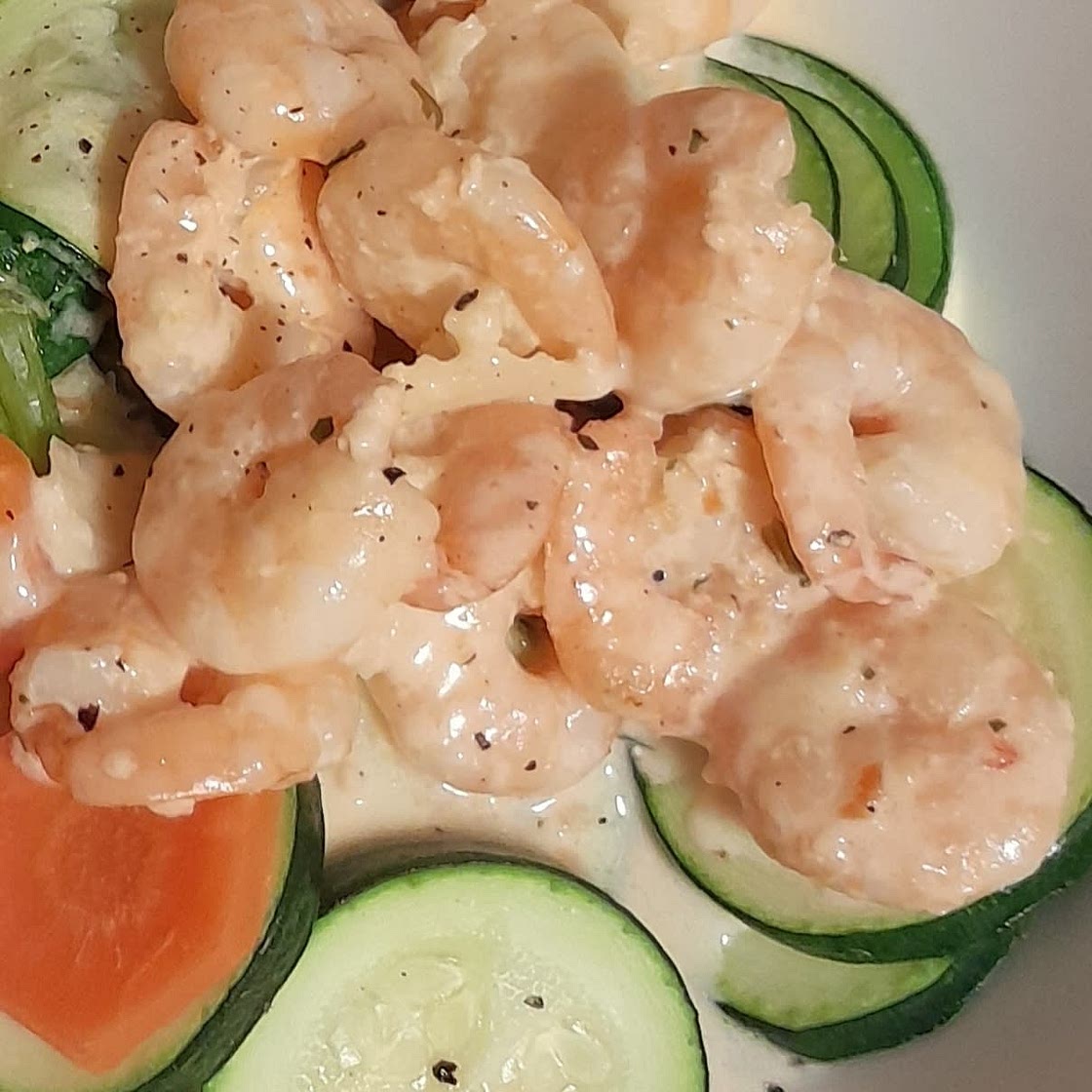 Creamy Garlic Prawns (Shrimp)