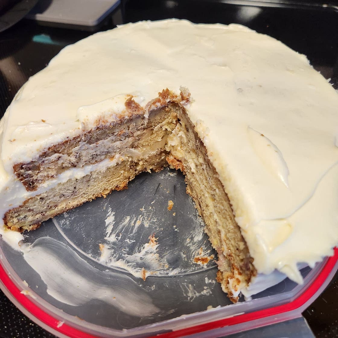Banana Cake with Cream Cheese Frosting