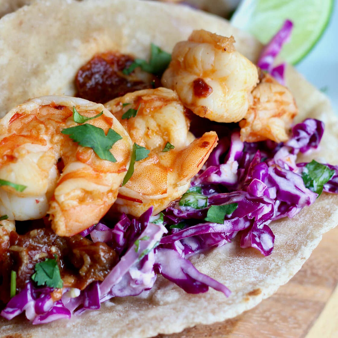 Red Cabbage Slaw for Tacos