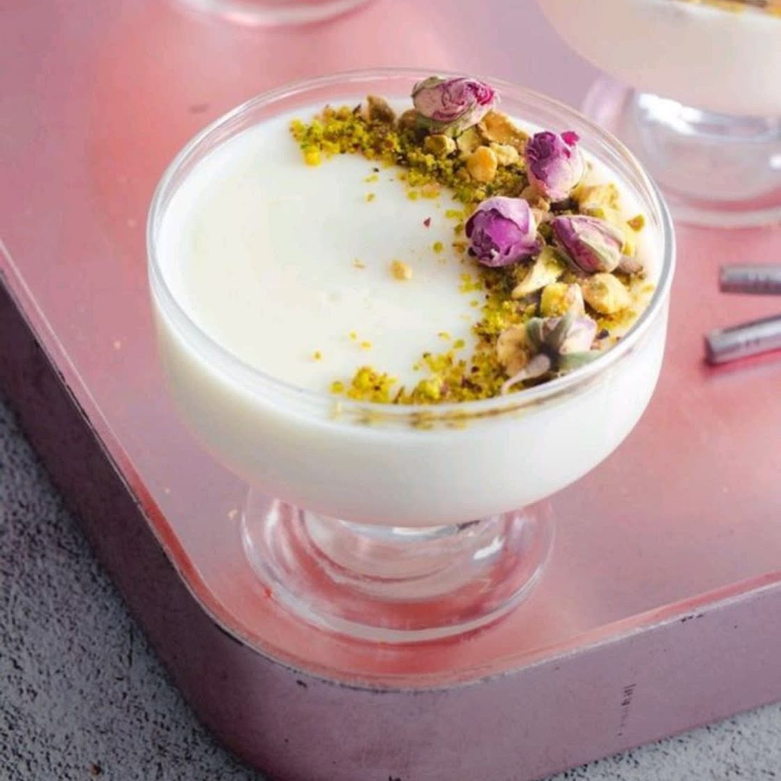 Mhalbi ( rice cream) Algerian dessert 🇩🇿