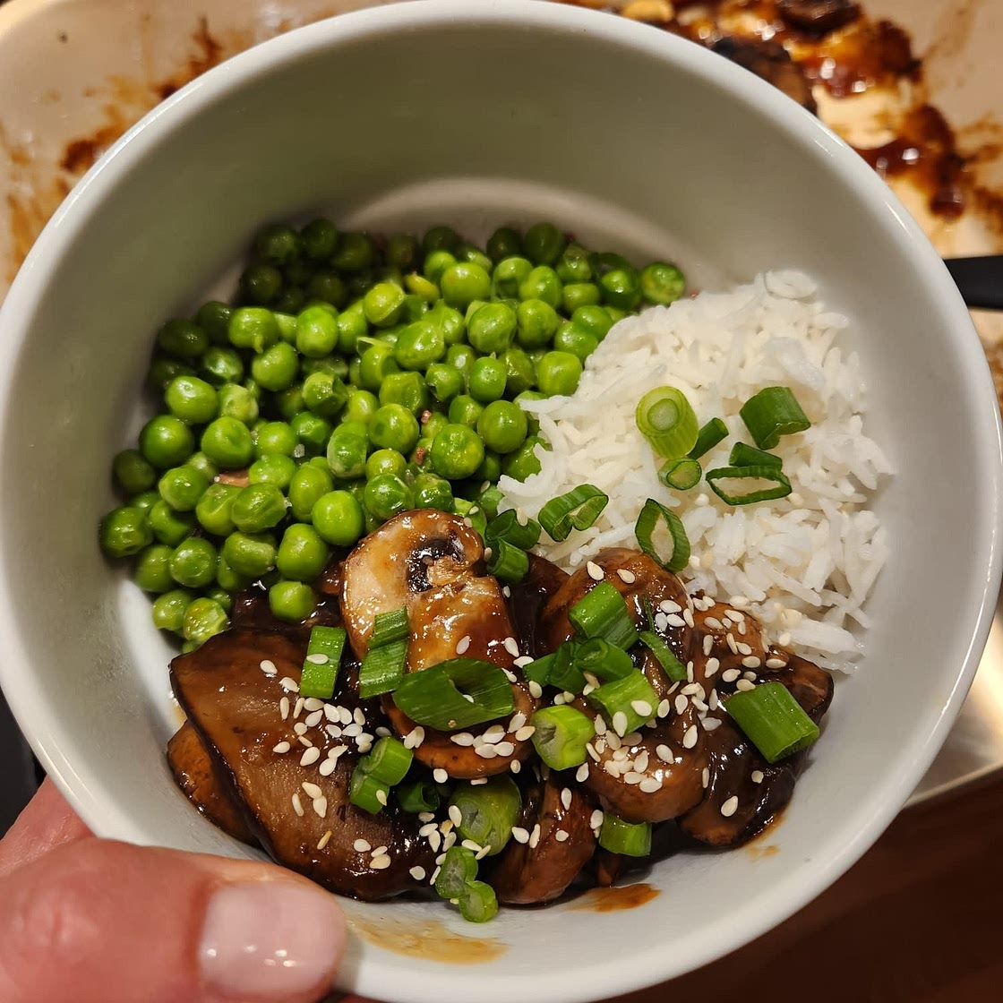 Sticky Sesame Mushrooms Baked
