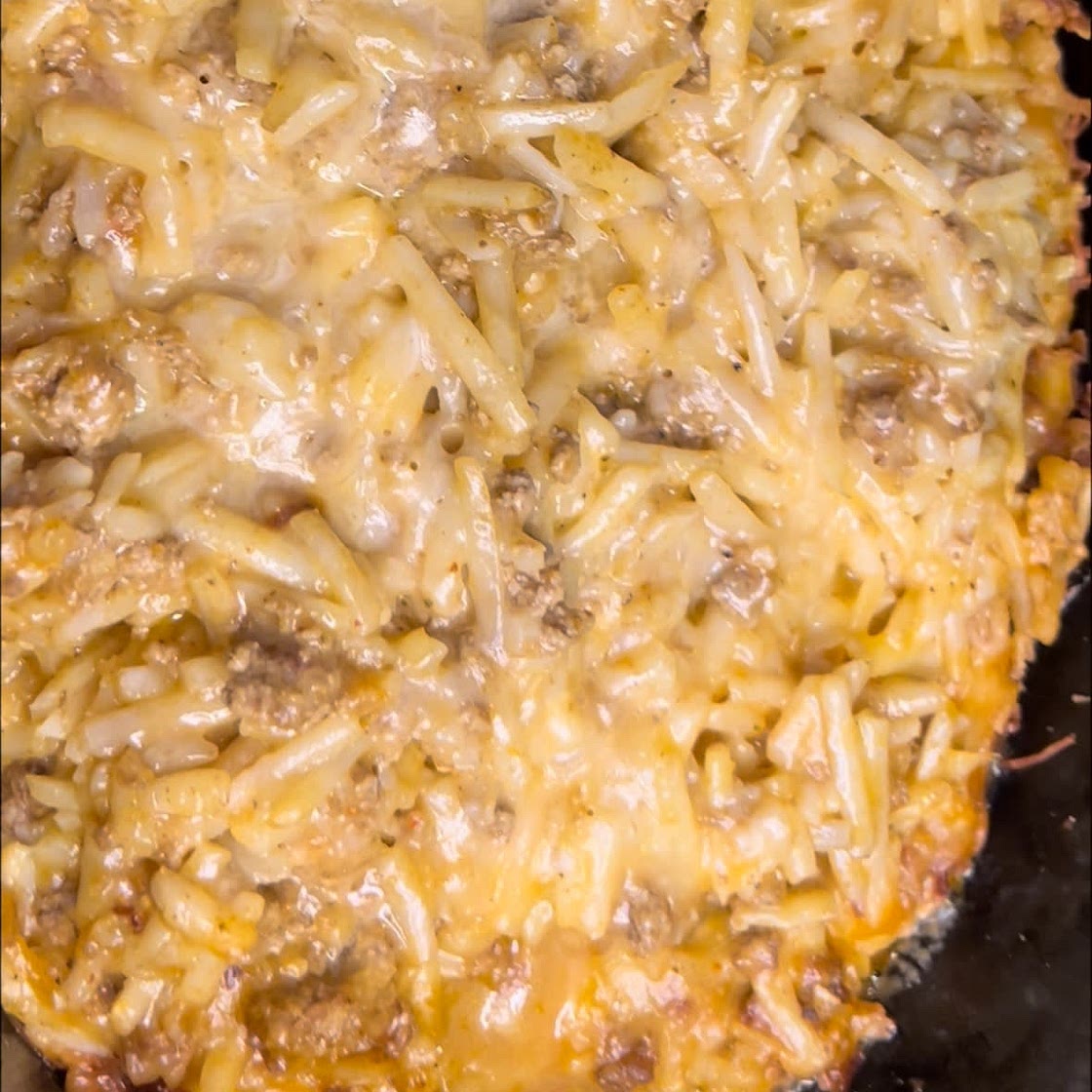 Crockpot Taco Hashbrown Casserole