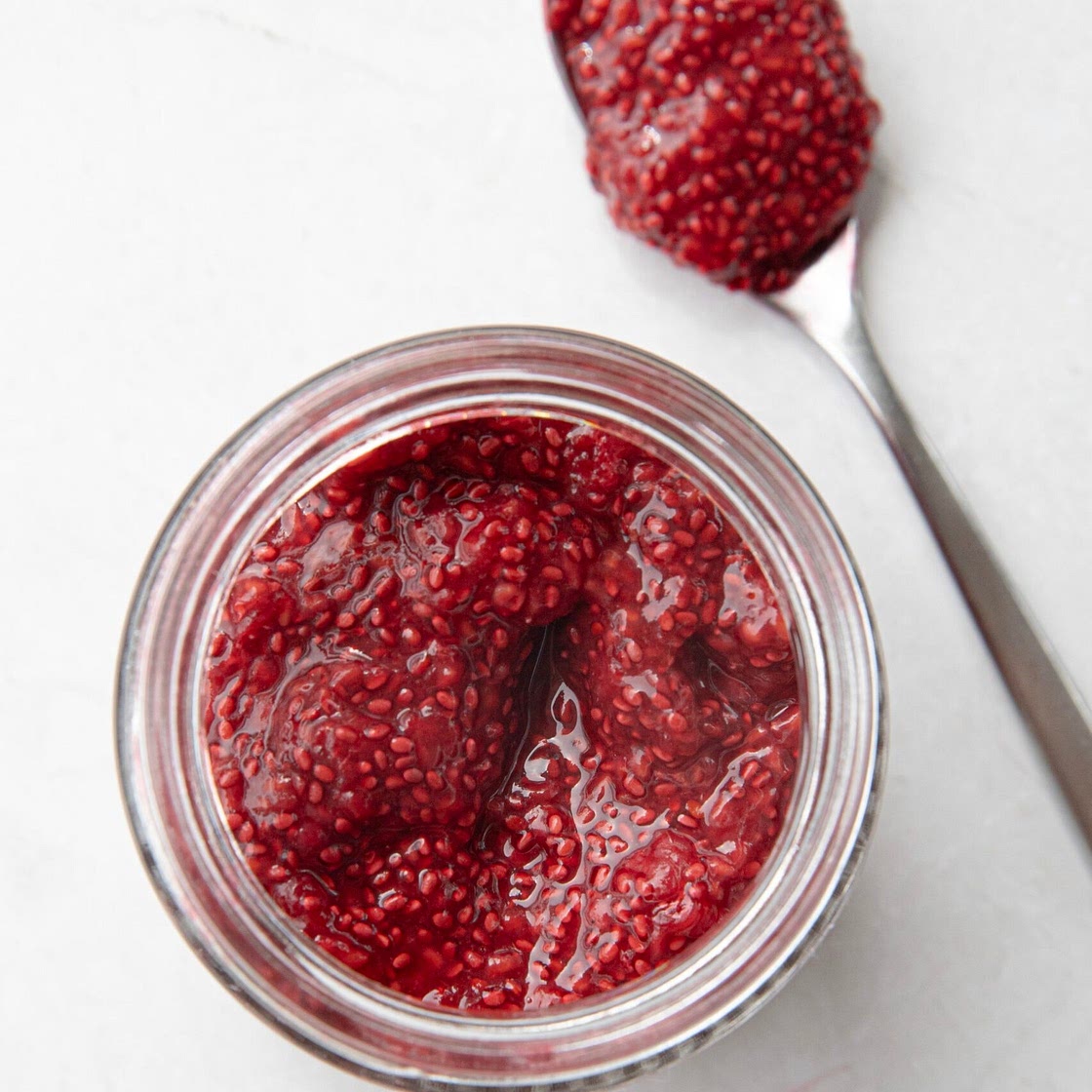 Quick & Healthy Raspberry Chia Jam