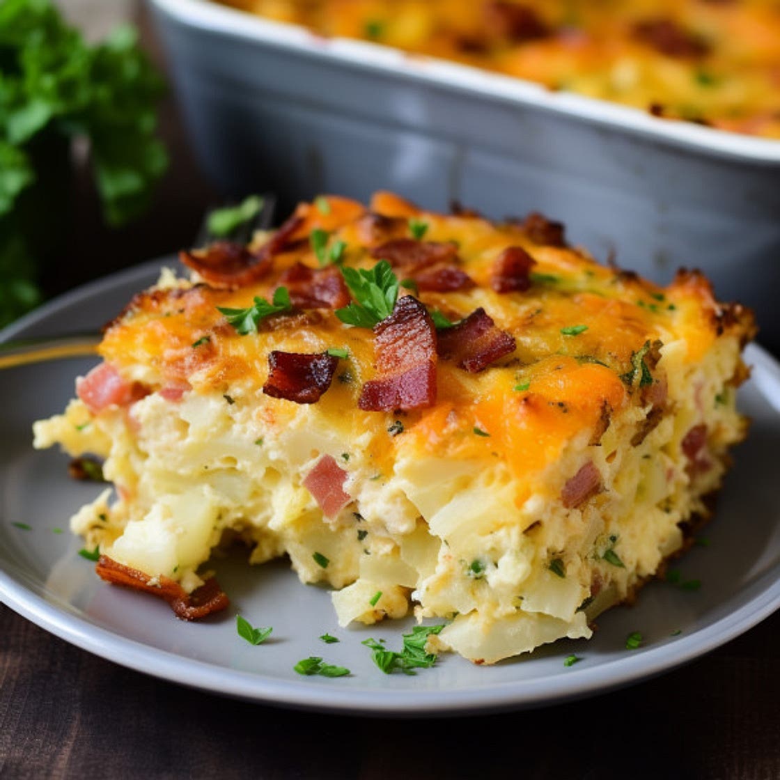 Bacon, Egg, and Hashbrown Casserole - A Hearty Breakfast Delight!