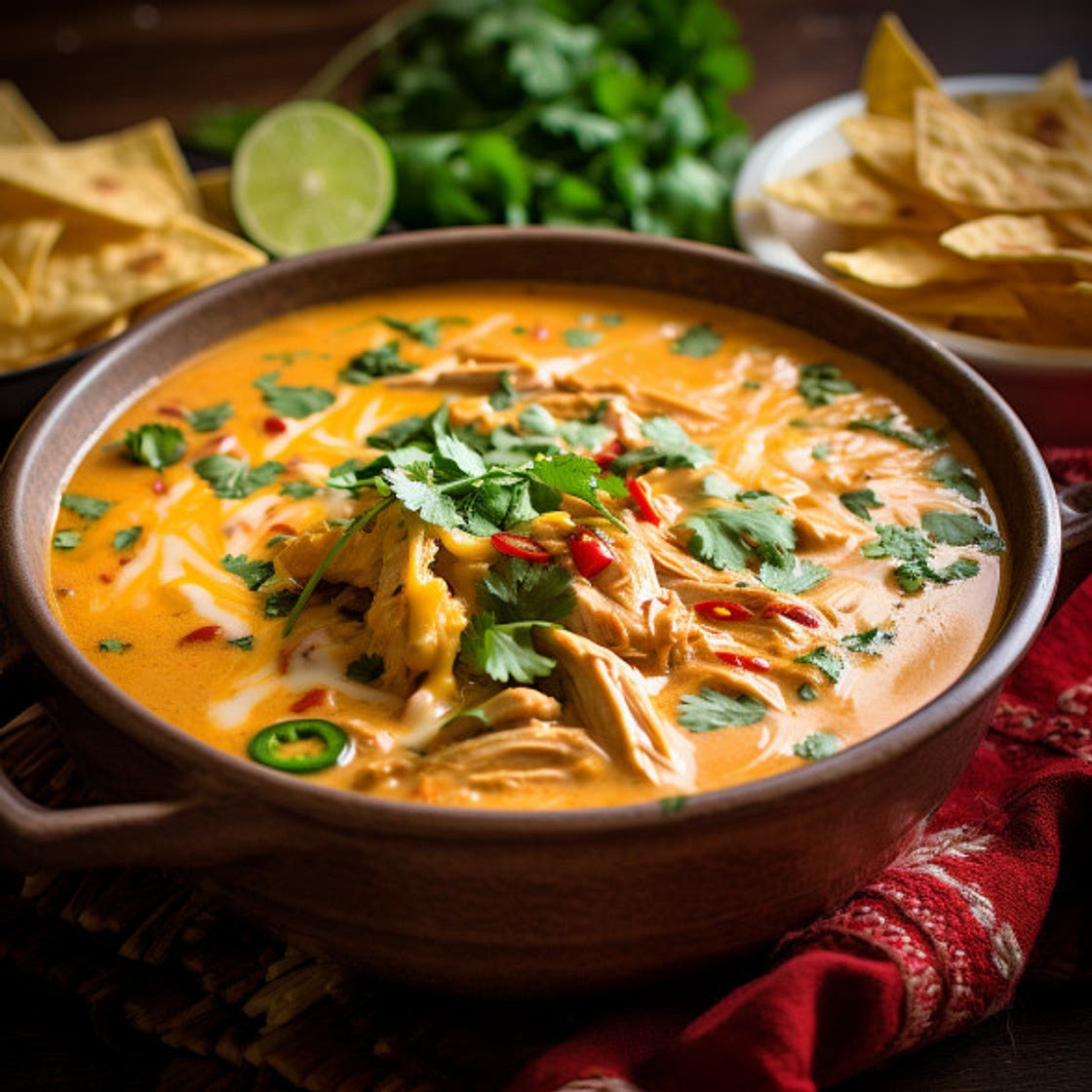 Creamy Chicken Enchilada Soup - A Bowlful of Southwest Comfort!