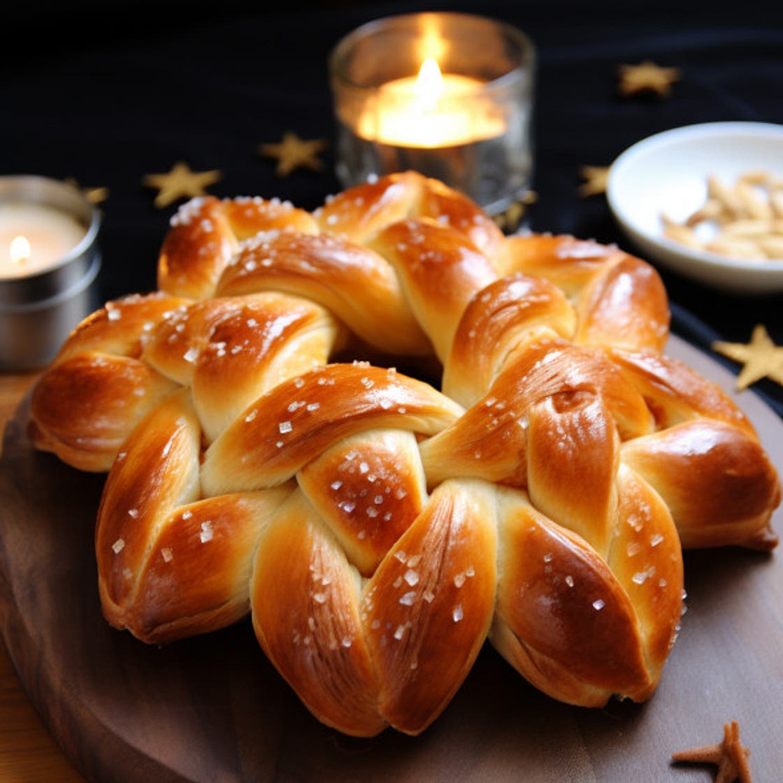 Christmas Star Twisted Bread - A Festive Delight That's as Beautiful as it is Delicious!
