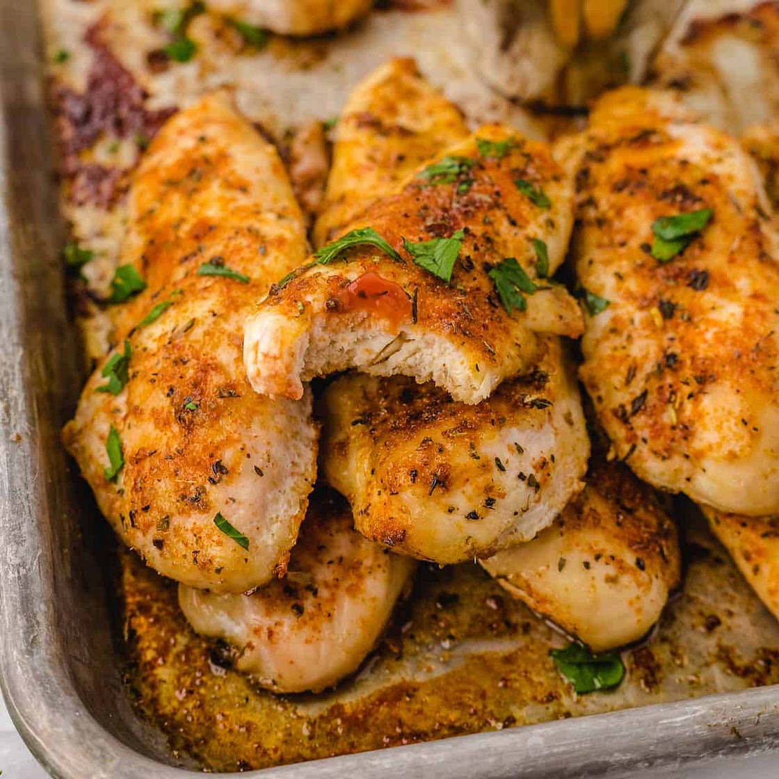 Oven Baked Chicken Tenderloins (No Breading)