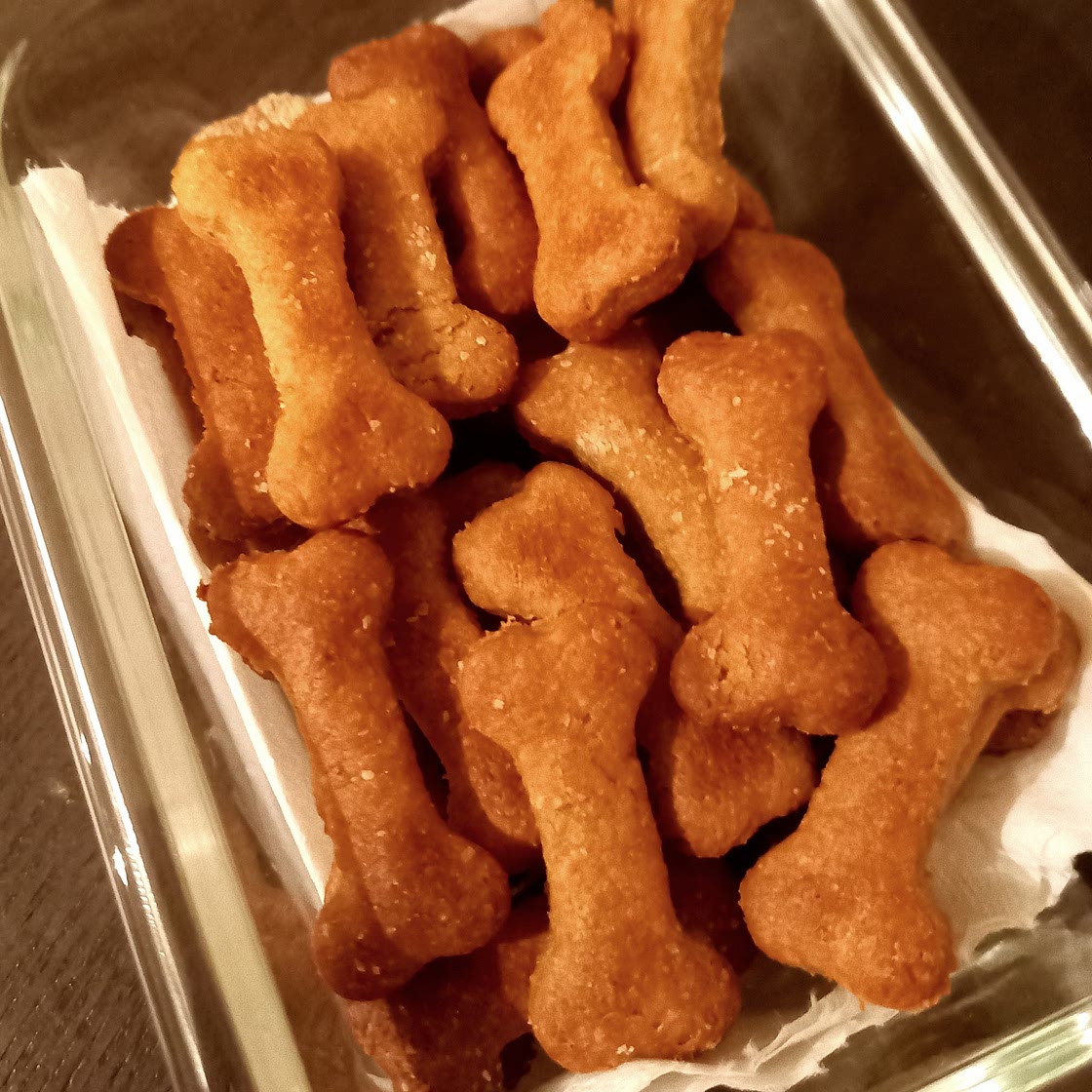Peanut butter and banana dog treats