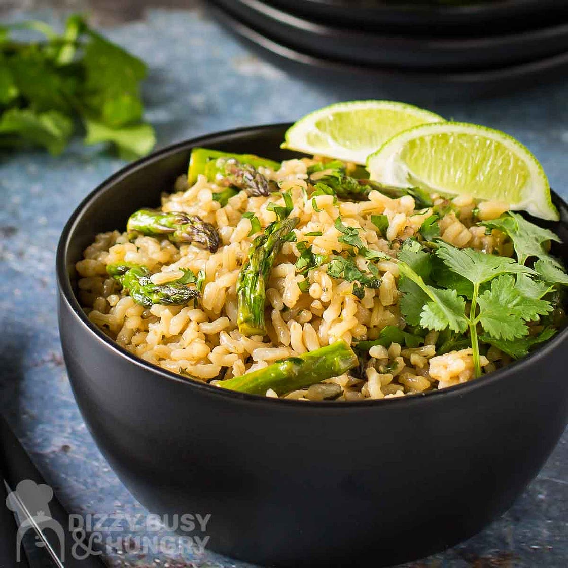 Cilantro Lime Asparagus and Rice