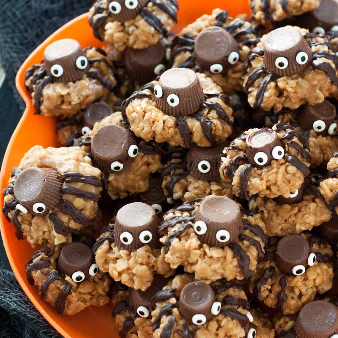 No Bake Spider Cookies