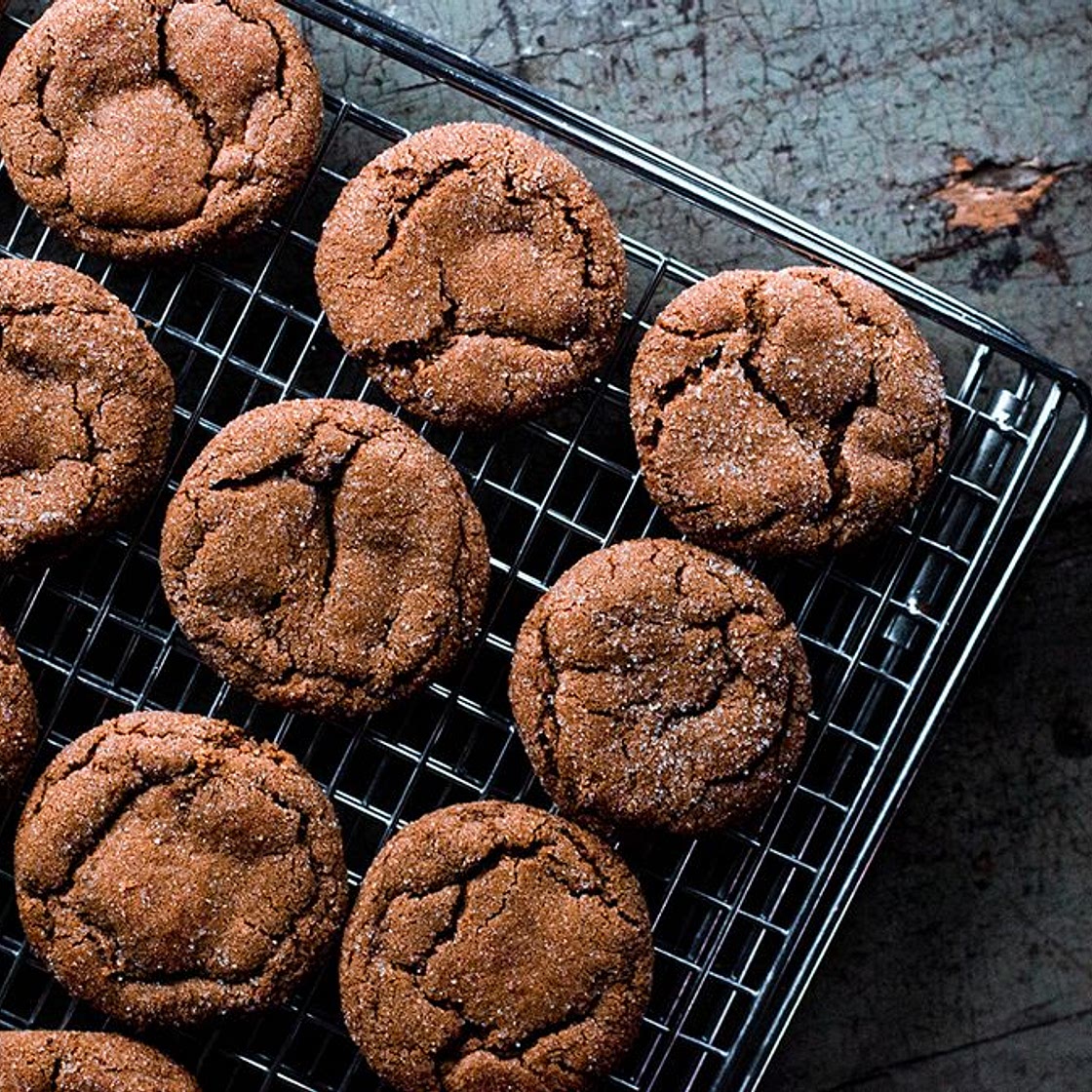 Smoky Cardamom Ginger-Molasses Cookies